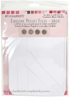 49 and Market-White Envelope Pocket Folio